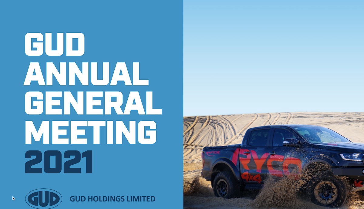 GUD Holdings Limited 2021 Annual General Meeting